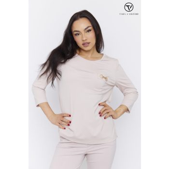   FELICIA women’s tunic top – side slit, pocket detail with buckle