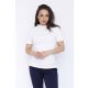 BONA-női-póló-gumis-nyakú, felső,fehér,L,Tara X Viktori
