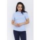 BONA-női-póló-gumis-nyakú, felső,kék,L,Tara X Viktori