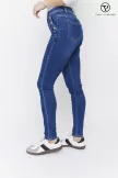 Women’s push-up skinny jeans – high waist button detail style