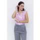 Bogyós női póló, kerek nyakú női felső bogyókkal és kivágással,mintás,S,Tara x Viktori