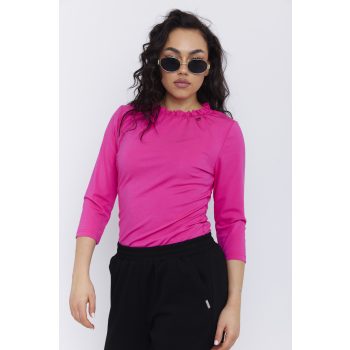   BONA-női-póló-gumis-nyakú-poliamid-felső,pink,S,Tara X Viktori