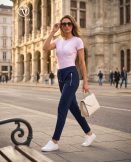 ISA sporty women's pants with zip pockets