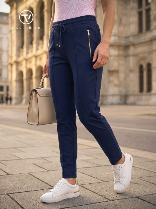 ISA sporty women's pants with zip pockets