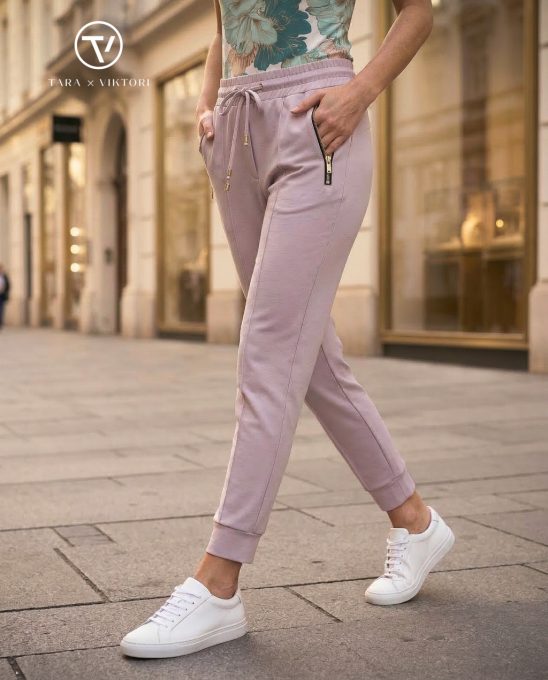 ISA sporty women's pants with zip pockets