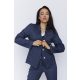 TILDA női blézer – elegáns, strukturált fazon,kék,XL,Tara X Viktori