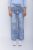 Women’s patterned denim jeans with straight leg