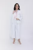MARTINA női zakó – galléros, cipzáros, díszzsebes fazon,fehér,bőr,L,Tara X Viktori