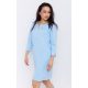 AGNES női ruha, dísz zsebes,gombokkal díszített ruha,XL,világoskék,Tara X Viktori