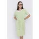 IRIS női ruha – gumis derekú, sportosan elegáns fazon,zöld,M,Tara X Viktori