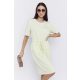 IRIS női ruha – gumis derekú, sportosan elegáns fazon,sárga,M,Tara X Viktori