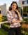 DEVYN női felső orosz gallérral és csepp kivágással – elegáns,mintás,L,Tara X Viktori