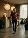 TIFFANY női kabát – állógalléros, steppelt, zsebes fazon,bordó,S,Tara X Viktori