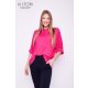 DIO High-necked batwing sleeve side-slit pullover pink