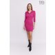 GERBERA Point-collar dress with pockets and yokes pink