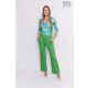 JELENA High-waisted centre-seam trousers green