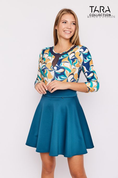 HOLY A-line skirt (blue)