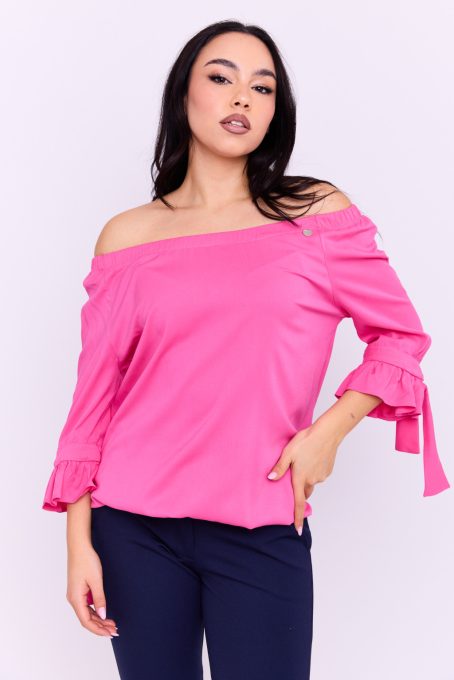 Fanni women's tunic, oversized, off-the-shoulder, Tara x Viktori, Curve Fashion