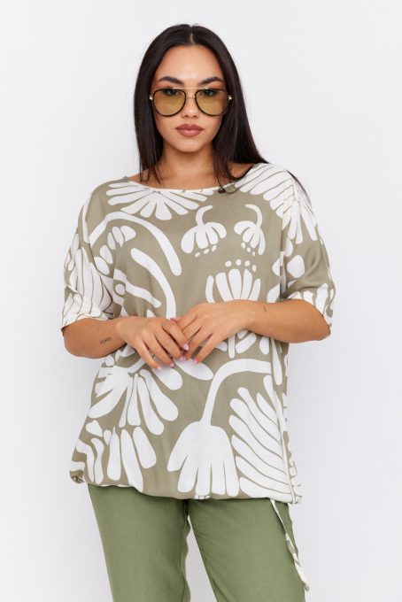 DIA Women’s Tunic with Adjustable Drawstring Hem