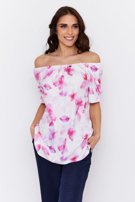 Agnella off-shoulder relaxed-fit women's tunic