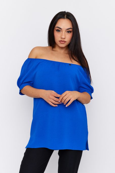 Agnella off-shoulder relaxed-fit women's tunic