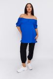 Agnella off-shoulder relaxed-fit women's tunic