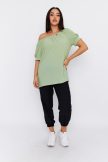 Agnella off-shoulder relaxed-fit women's tunic