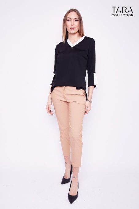 ONIX gathered-waist trousers brown