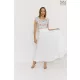 Tara Collection Női szoknya FEMME fehér A-vonalú hosszú , M, krepp