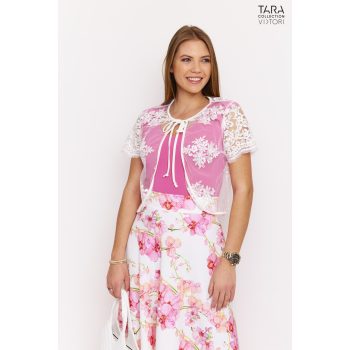 Tara Collection Női bolero Larissa ekrü csipke, S, csipke