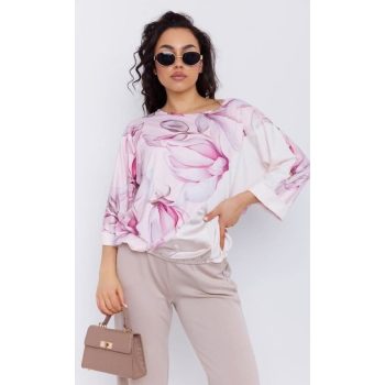   JENINE női felső – T-ujjú, gumis aljú fazon,mintás,L-XL,Tara X Viktori, CURVE