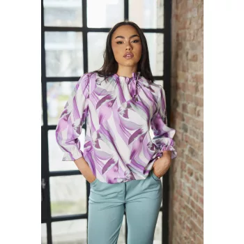   ALISON női blúz – mintás,L-XL,Tara X Viktori,Curve Kollekció