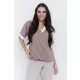 HEDDA women’s tunic – V-neck, trim detail, elastic hem style