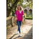 HEDDA női felső– V-nyakú, passzés, gumis aljú fazon,L-XL,pink,CURVE Kollekció