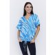 FREJA női tunika – ívelt elejű, zsinóros aljú fazon,mintás,L-XL,Tara X Viktori