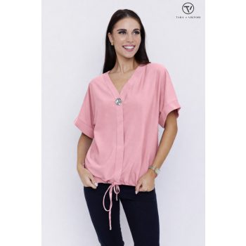   FREJA women’s tunic – curved front design with drawstring hem