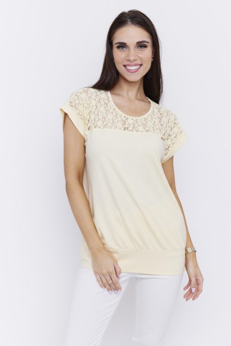 LIA women’s tunic – lace detail, relaxed fit