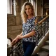 EMMY women’s tunic – cut sleeve, elastic hem, elegant style