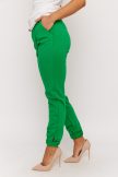DENISE női nadrág, petentos aljú,gumis derekú nadrág, zöld, L, Tara Collection