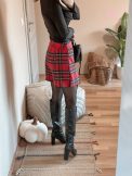 Plaid skót kockás skort 